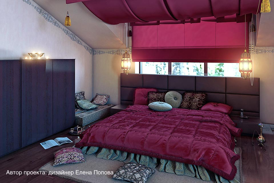 Кровать Сицилия в интерьере дизайнера Елены Поповой