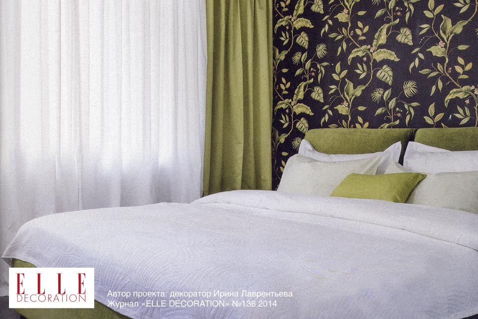 Кровать Борнео в интерьере декоратора Ирины Лаврентьевой