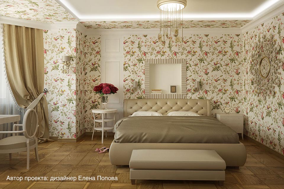 Кровать Монтсеррат в интерьере дизайнера Елены Поповой