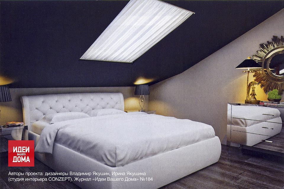 Кровать Монтсеррат в интерьере студии интерьера «CONZEPT»