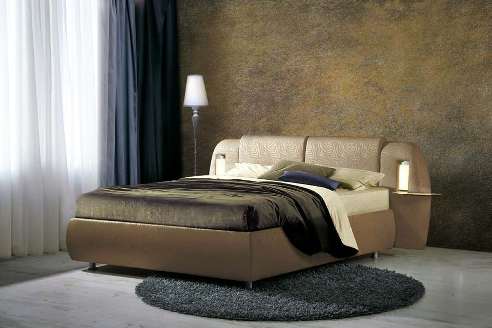 Кровать Рио-Гранде в коричневом исполнении