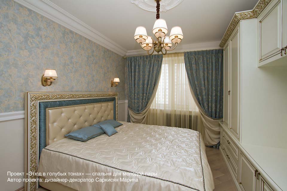 Кровать Сакраменто в интерьере дизайнера-декоратора Саркисян Марины