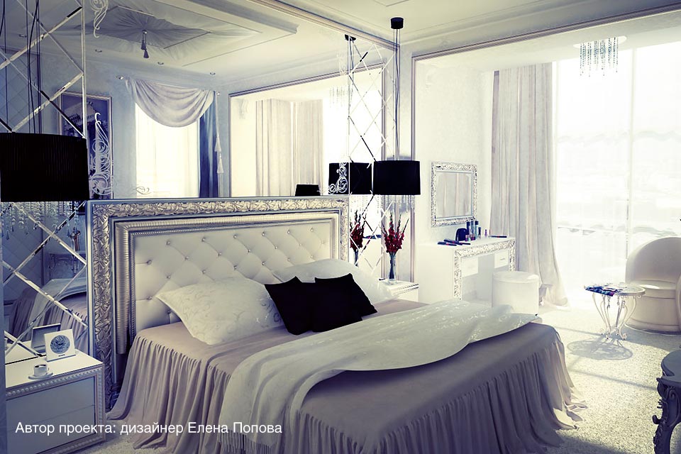 Кровать Сакраменто в интерьере дизайнера Елены Поповой