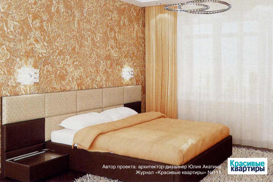 Кровать Сицилия в интерьере архитектора-дизайнера Юлии Акатиной