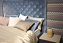 Кровать Долорес 160*200 MAXI EURO +две тубы Лакона цвет серый пепел, столешница Акрил в подарок банкетка Невада в ткани кровати